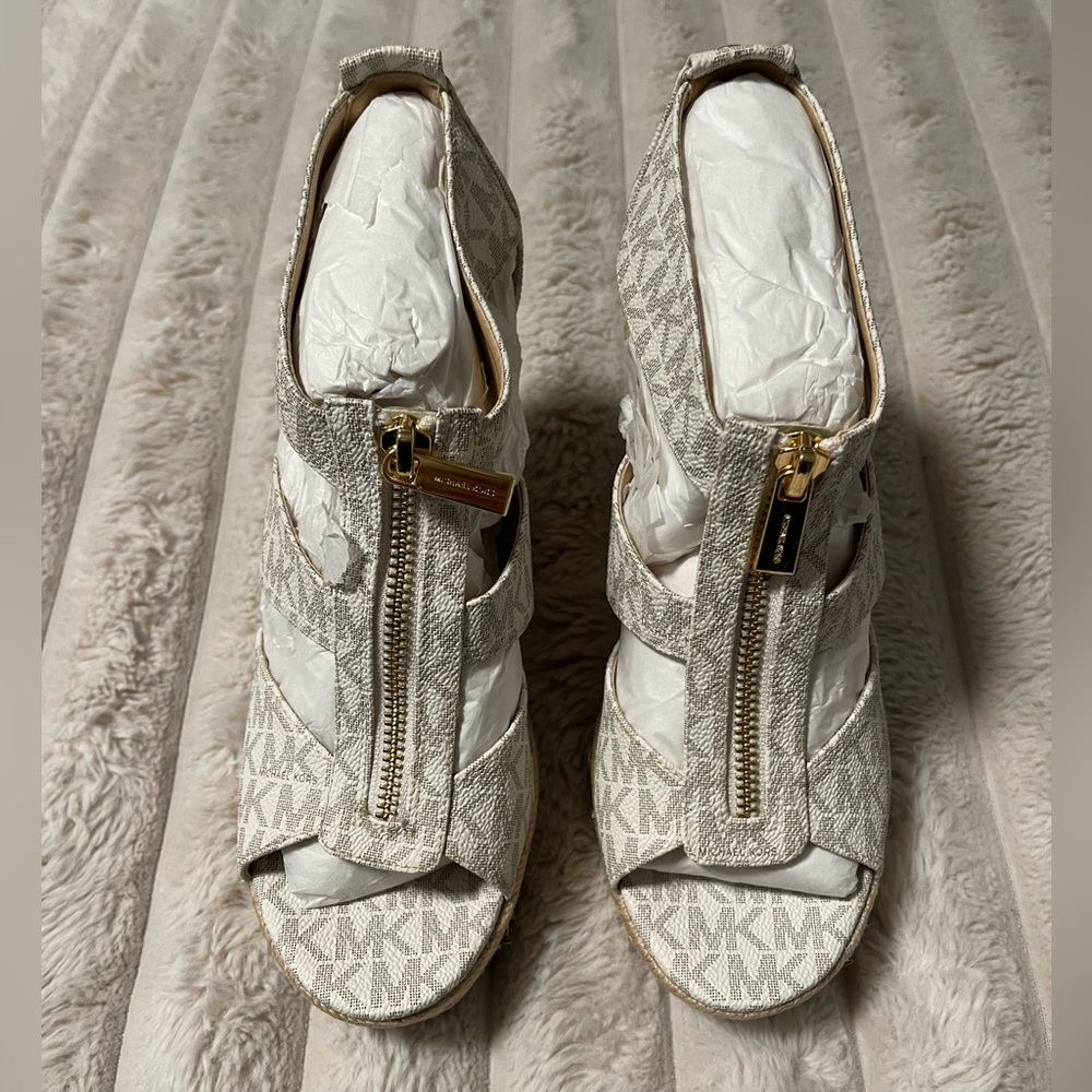 Womens Michael Michael Kors Damita Espadrille Wedge Sandals - Picture 4 of 8